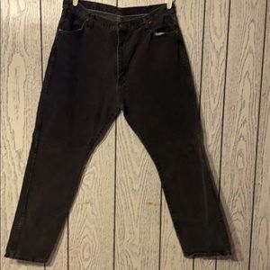 Wranglers strait leg black